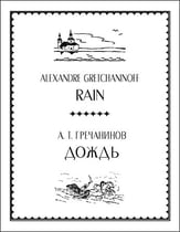 Rain SA choral sheet music cover